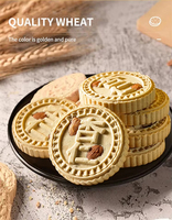Vente directe d'usine 200g gâteaux aux amandes salées dans une boîte en papier délicieux biscuits aux amandes chinois sains au goût salé