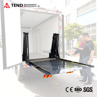 Pengangkat Bak Internal Baja Q600 Bersertifikasi CE 1000kg untuk Truk Van Eropa Sesuai EN 1756 Liftgate Hidrolik ISO