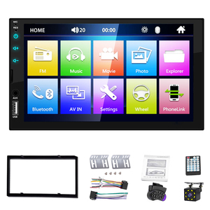 Máy Phát MP5 Âm Thanh Radio Ô Tô 2 Din 7 Inch Màn Hình Cảm Ứng Toàn Bộ Màn Hình Cảm Ứng BT FM Mirror Link IOS/Android Cho Xe Hơi - Product Image 2