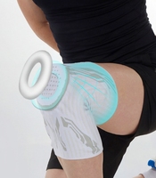 Genouillère de sport professionnelle pour adulte avec bouton de pression, support articulaire à ressorts et amorti en silicone, pour basketball, course à pied et cyclisme
