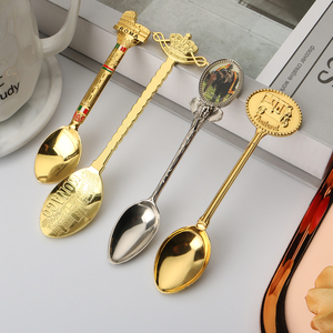 مخصصة التذكارية ريجا ملعقة تذكارية برشلونة لندن لندن براغاريا محفورة براونز - Product Image 4