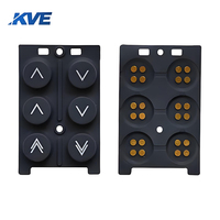 Clavier en caoutchouc de silicone personnalisé télécommande TV avec boutons de couleur bouton d'étanchéité de l'écran en soie