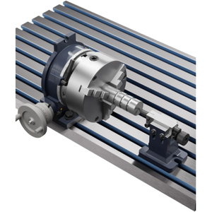 Plataforma Giratoria Manual de Precisión HV, Cuatro Garras, Indexación <span class=keywords><strong>Vertical</strong></span> y Horizontal, Componentes de Disco, Rodamiento, Engranaje, Rotación Simple Horizontal - Product Image 4