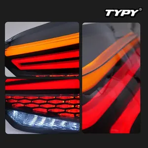 Nouveaux feux arrière rouges TYPY pour Jazz Fit 2021-2024 – Phares arrière LED modifiés avec clignotants dynamiques et feux de jour (DRL) – Ensemble complet pour voiture - Product Image 3