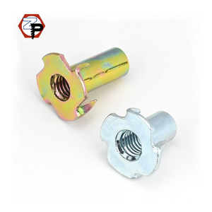 Hàng tồn kho tại chỗ din1624 thép carbon mạ kẽm lớp <span class=keywords><strong>8.8</strong></span> M4 M5 M6 M8 M10 Bốn móng vuốt hạt bốn ngạnh TEE t <span class=keywords><strong>NUT</strong></span> - Product Image 4