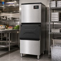 Machine à glaçons commerciale 136 kg/24h, capacité 300 LBS, machine à glaçons en cubes modulaire pour hôtel et restaurant