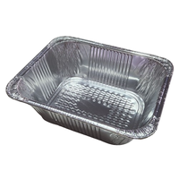 Rectangle 5200ml demi-taille plat de dinde extra profond plat de barbecue feuille de cuisson plateau plaque boîte feuille de papier d'aluminium casserole récipients alimentaires