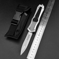 Couteau pliant tactique pour le camping en plein air, la pêche, la chasse, la défense personnelle, couteau durable en acier inoxydable, manche en alliage de zinc, coupeur quotidien