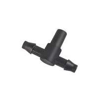 4 7mm Barbed Tee Micro Tube Branch Connector Balkon Tuin Druppelfitting Fruit Groente Planten Waterleiding Tee Accessoire