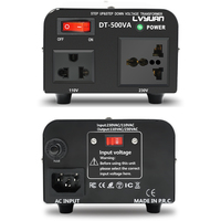LVYUAN 500W Transformateur monophasé 220V 110 V Step up and Down 220 à 110 Convertisseur de tension avec prise US UK EU