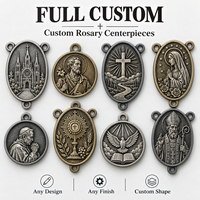 Médaille religieuse catholique personnalisée Saint Benoît avec émail coloré pour cadeaux d'église en gros Fabricant OEM Commandes en gros
