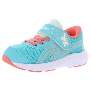 Asics Contend 9 Ts School Yard รองเท้าสำหรับเด็กวัยหัดเดิน รุ่น Energy Aqua Papaya แบบเดิน - Product Image 1