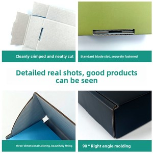 การปรับแต่งกล่องบรรจุภัณฑ์พร้อมแถบฉีกเปิดช่วยให้สามารถปรับแต่งโลโก้ กล่องสำหรับจัดส่ง และกล่องย่อยสลายได้สำหรับเสื้อผ้า - Product Image 2