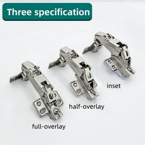180 Degree Modern Bedroom & Kitchen <b>Cabinet</b> Hinge Cold-rolled Steel No Spring Soft Close Concealed Blind <b>Corner</b> Hinges - Product Image 2