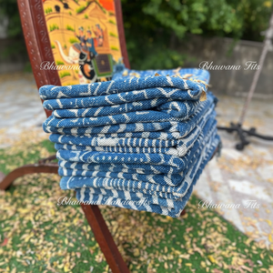 Tapis indigo Tapis faits à la main pour chambre à coucher Salon Hall Cuisine Tapis d'intérieur pour salon et chambre à coucher - Product Image 1