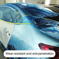 Film de masquage auto-cicatrisant en tissu prédécoupé, résistant à la chaleur, pour peinture automobile et usage extérieur, 72 mm x 50 m, pré-collé