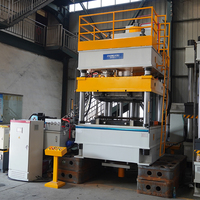 Prensa Hidráulica Servo de Cuatro Columnas de 400 Toneladas para Enderezamiento y Conformado de Paneles de Puertas de Ferrocarril con Línea de Automatización