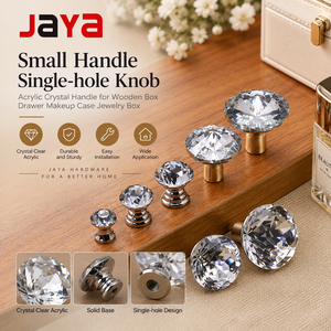 JAYA Small Handle Single-hole Wooden Box Drawer Handle Acrylic <strong>Knob</strong> Makeup case Jewelry Box Accessories - Product Image 1