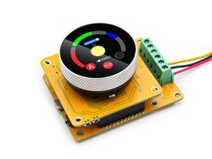 Controlador LED Makerfabs Matouch de 1.28 Pulgadas, Control de 2 Canales para Tiras WS2812 Simultáneamente, 300 Piezas, Corriente Máxima de 6A, C833 - Product Image 3