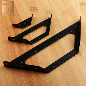 Soporte de estante de pared flotante oculto Jinnate soporte de estante flotante de metal soportes de montaje triangulares - Product Image 4