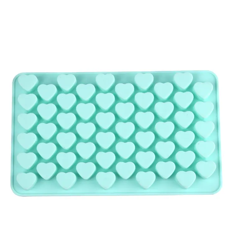 55 Cavity Heart Shape Silicone Candy Ice Gummy Mold