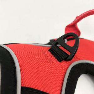 赤いソリッドポリエステル調整可能反射大きな大型犬ハーネスエコフレンドリー耐久性 - Product Image 3