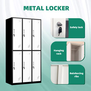 ארון בגדים ארון פלדה לחדר שינה ארון חסין לחות חוסך מקום לאחסון בגדים יומיומיים - Product Image 3