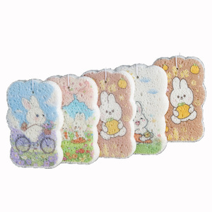 Éponge rectangulaire en pulpe de bois pour la vaisselle, absorbante, antiadhésive, séparation de l'eau, facile à rincer - Product Image 2