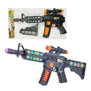 ปืนของเล่นเด็กไฟฟ้า M16 พร้อมเสียง แสง สั่นสะเทือน ใช้แบตเตอรี่ ของเล่นเด็กผู้ชาย ชุดเล่นยิงปืนจำลอง ของขวัญ - Product Image 4