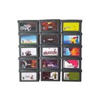 Cartouche de jeu vidéo à cristaux liquides de platine, emblème de feu, lumière émaillée, carte de Console de jeu 32 bits pour la série de jeux pokémon GBA
