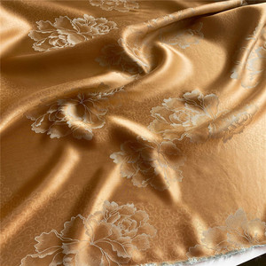 Geleneksel Vintage 23 m/m 114cm güzel harika ipek jakarlı kumaş Cheongsam atkılar Lady elbise bez için - Product Image 5