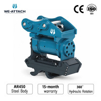 Attache rapide inclinable We-Attach pour excavatrice 2-6T, 140 kg, certifiée CE ISO, conception compacte, distance entre centres fixe, roulement, garantie 1 an