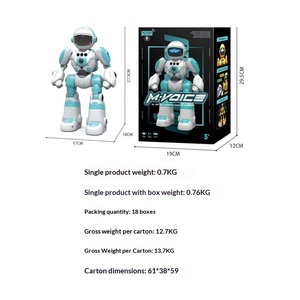 Robot Inteligente en Versión en Inglés, Control por Voz y Gestos, Programable, para Educación Temprana, de Plástico, Eléctrico - Product Image 2
