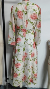 Vestido Midi Cruzado de Gasa Floral para Mujer con Manga Acampanada, Estilo Bohemio, para Verano, Ocio, Vacaciones, Resort, Playa, <span class=keywords><strong>Boutique</strong></span> - Product Image 3