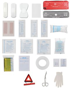 Professional 3-em-1 Roadside Segurança Kit de Primeiros Socorros <span class=keywords><strong>DIN</strong></span> <span class=keywords><strong>13164</strong></span> Suprimentos Médicos de Emergência Padrão Treinamento para Carros - Product Image 6