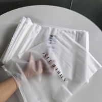 Sacs d'emballage en plastique PE biodégradable transparents de haute qualité, personnalisés, avec fermeture éclair, imprimés à l'écran, pour boucles d'oreilles, bijoux, vêtements