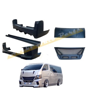 שימוש עבור urvan NV350 E26 2012-2021 יפן עצוב סגנון bodykit צר גוף רכב שפתוחה הוד מצנפת מול אחורי פגוש צד חצאית - Product Image 3