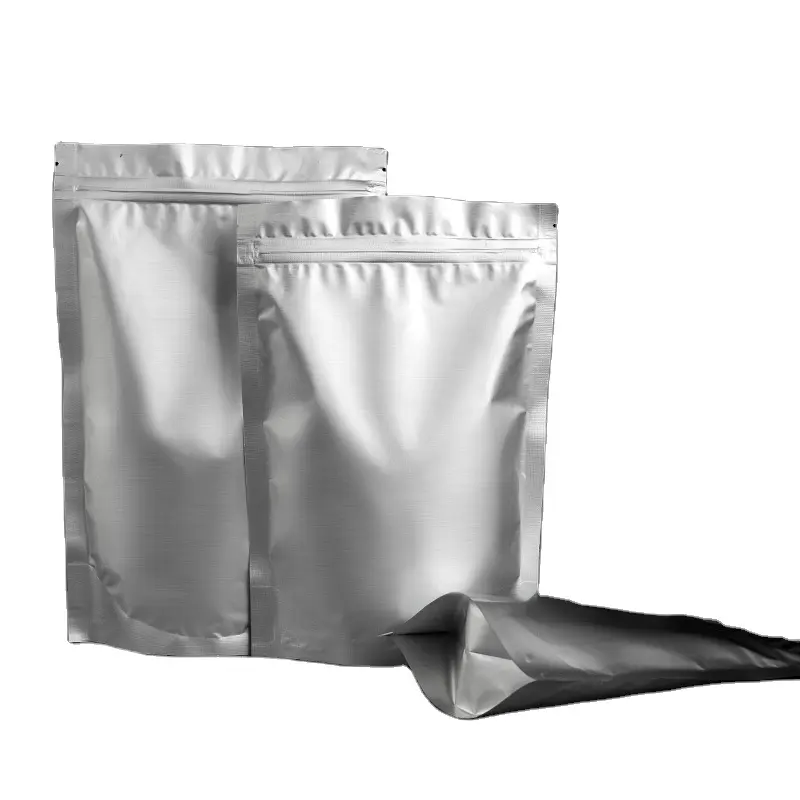 Custom Koffie Zilveren Tas Opstaan Aluminiumfolie Rits Zakje Ziplock Pakket Zakken Voor Doypack Mylar Opslag Zip Lock Food Bag