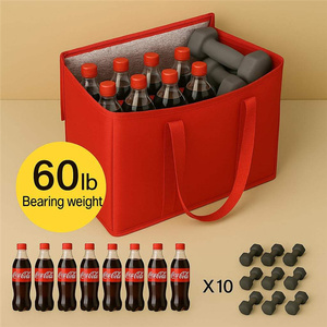 Factory Wholesale OEM Aluminum Insulated Fresh Food Delivery Grocery Shopping Lunch Bag Cooler Bag - Product Image 3