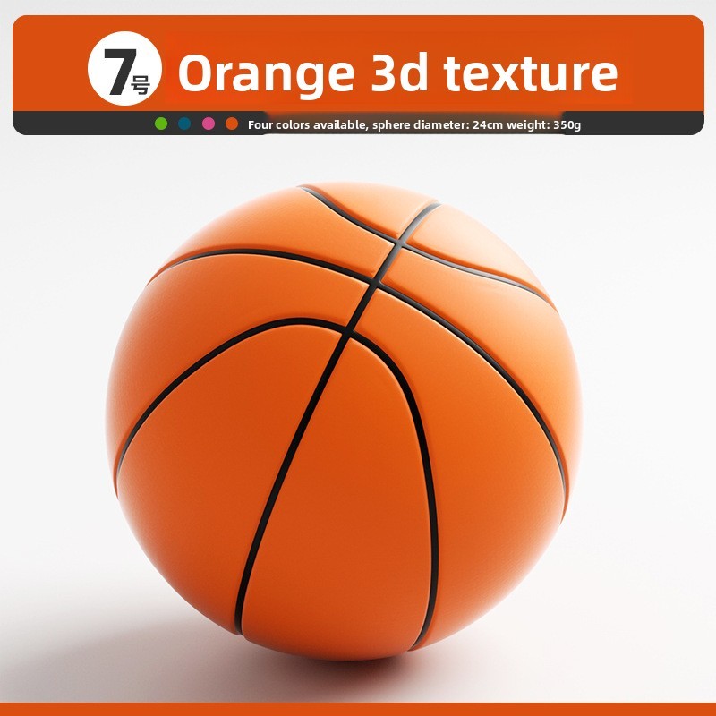 Orange striped 3D model 24cm size 7