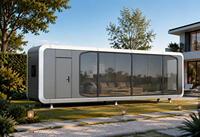 Cabane de jardin extérieure, pièce de loisirs pour cour arrière, bâtiment de jardin modulaire, espace de vie extérieur, structure en acier galvanisé A7