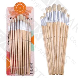 <span class=keywords><strong>Peinture</strong></span> <span class=keywords><strong>gouache</strong></span> acrylique à l'huile de pinceau d'art d'artiste en poils de porc ronds - Product Image 5