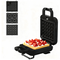 Nouvelle Plaque de Cuisson Électrique 600W Antiadhésive Sans Fumée pour Usage Intérieur, Grille-Pain, Machine à Sandwichs et Gaufrier