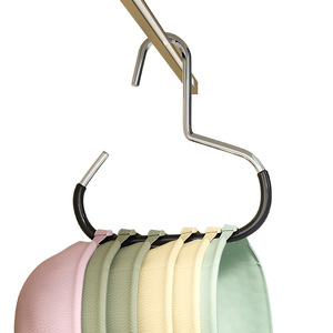 Ganchos Modernos para Sombreros y Ropa, Forma de Anillo, Color Negro y Blanco, Organizador de Ropa para Armario, Uso Doméstico - Product Image 3