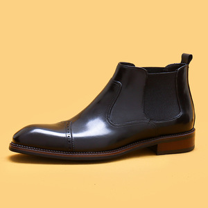 Chaussures de ville pour hommes de haute qualité, personnalisées, de style britannique, en cuir véritable, à lacets, imperméables, respirantes et légères - Product Image 6