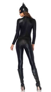 Body intero nero da <span class=keywords><strong>donna</strong></span> con cerniera per costumi di Halloween - Product Image 6
