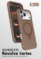 Coque Revolve pour Tecno Spark 50 Pro/Pop X/9/Camon 50 Ultra/Go 3/2/Pova Slim 360 °   Étui de téléphone magnétique antichoc avec support rotatif