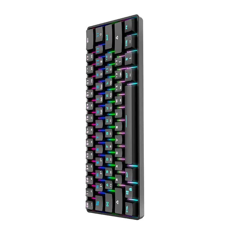 Wired USB Led RGB Backlight PC GK201 Keyboard Mechanical keyboard Gaming China Made with factory price