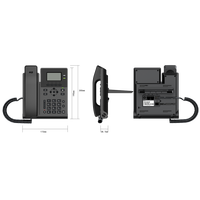 Téléphone IP SIP OEM KS30, double compte SIP, voix HD, écran LCD rétroéclairé, port Ethernet 10/100M, téléphone de bureau VoIP professionnel pour PME