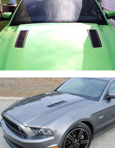 ABS рассеивающая тепло крышка панели автомобильного двигателя Универсальная крышка 43x12 мм из черного углеродного волокна крышка воздухозаборника двигателя отделка панели - Product Image 5